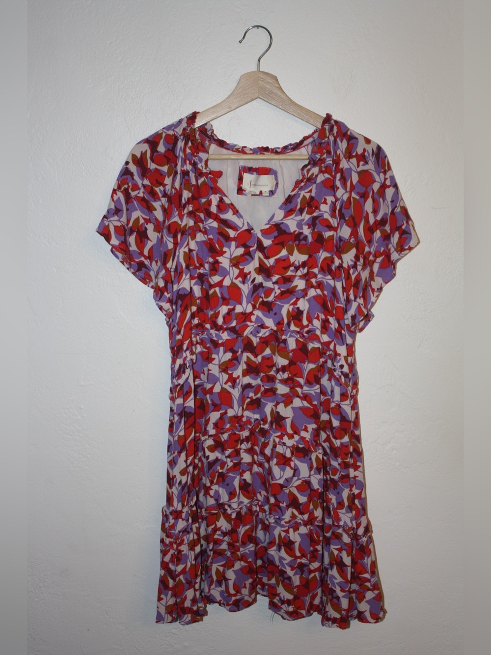 Anthropologie Robin Tiered Mini Dress